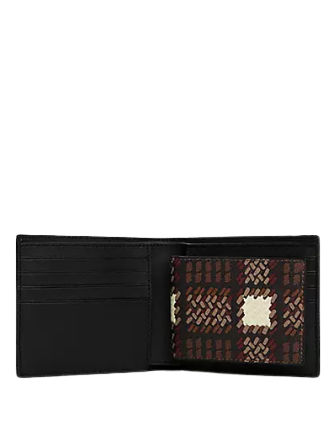 Coach 3 In 1 Wallet With Plaid Print