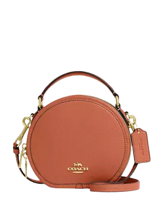 Pebbled leather store canteen crossbody