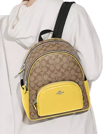 court backpack in signature canvas coach