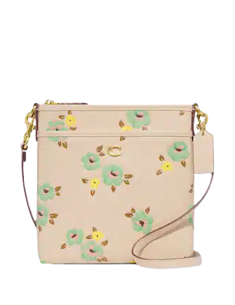 Coach Floral Bouquet Print Kitt Crossbody