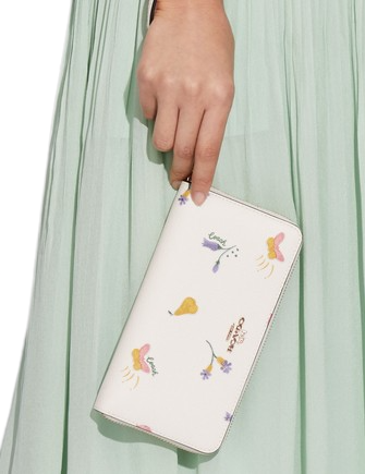 Coach Tech Wallet in Signature Canvas with Dreamy Veggie Print