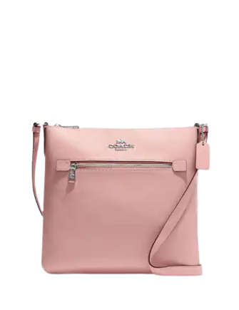 Coach Beige & Pale Pink Signature File Crossbody Bag, Best Price and  Reviews