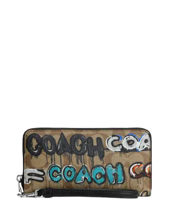 COACH®  Coach X Mint + Serf Accordion Zip Wallet