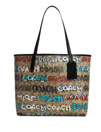 Coach Graffiti Tote Bags