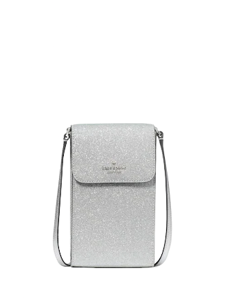 Kate Spade New York Lola Glitter North South Flap Phone Crossbody