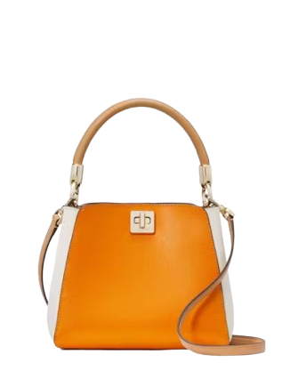 Kate Spade New York Orange Italian authentic Leather Satchel