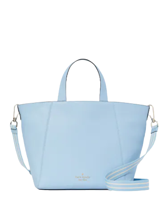 Kate Spade New York Celeste Blue All Day Leather Large Zip Tote