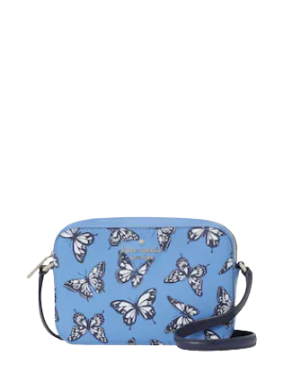 Kate Spade Staci Butterfly Mini Camera Bag Zip Crossbody Sky Blue Multi –  Gaby's Bags