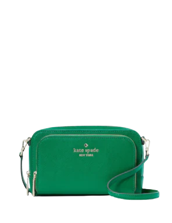 Kate Spade Staci Dual Zip Crossbody in Crystal Blue