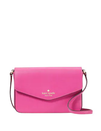 Kate Spade New York Pink Leather Envelope Crossbody Bag!