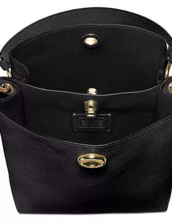 Coach polished pebble cheap leather charlie bucket