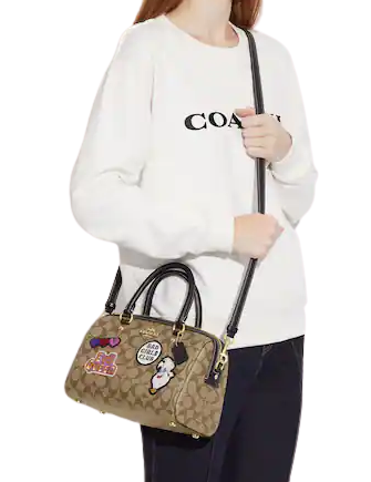 Coach Disney Villain Patches Rowan Satchel Bag