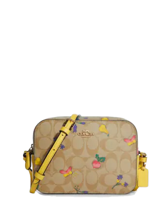 Buy Coach signature mini camera bag light khaki Online