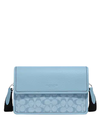 Coach CH828 Turner Flap Crossbody In Signature Chambray IN Light