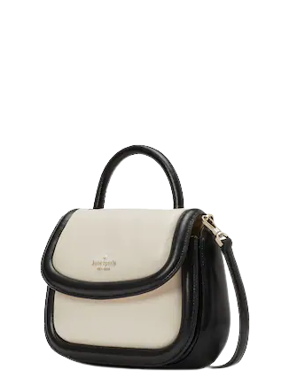 Kate Spade NY Puffy Top Handle Crossbody Bag, KD408, Parchment