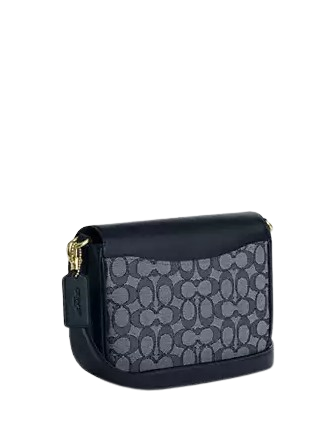 Coach Amelia Saddle Bag In Signature Jacquard