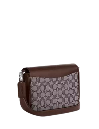 Coach Amelia Saddle Bag In Signature Jacquard