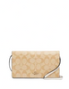 Coach Anna Foldover Clutch Crossbody In Signature Canvas