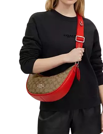 Coach Aria Shoulder Bag In Signature Canvas