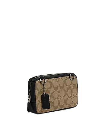 Coach Carrier Phone Crossbody In Signature Canvas