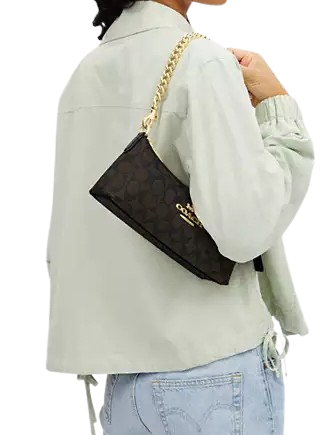 Coach Charlotte Shoulder Bag In Signature Canvas