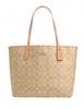 Coach City Tote In Signature Canvas