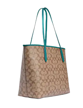 Coach City Tote In Signature Canvas