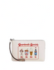 Coach Corner Zip Wristlet With Boardwalk Graphic