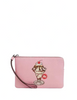 Coach Corner Zip Wristlet With Sundae Graphic