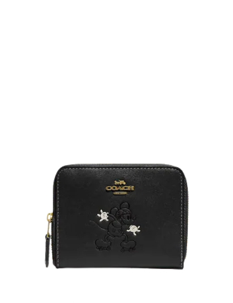 Coach Disney X Coach Small Zip Around Wallet With Disney Motif