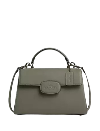 Coach Eliza Top Handle With Leather Covered Closure