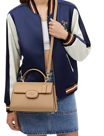 Coach Eliza Top Handle With Leather Covered Closure