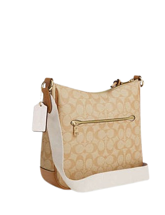 Coach Ellie File Bag In Signature Canvas With Stripe