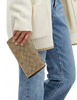 Coach Flap Clutch Crossbody In Signature Canvas