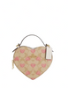 Coach Heart Crossbody In Signature Canvas With Heart Print