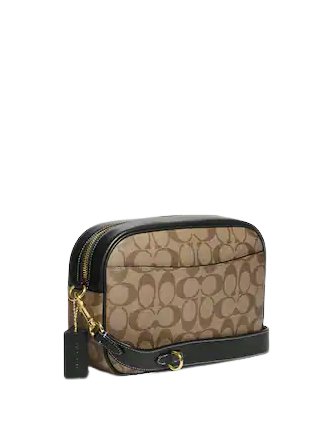 Coach Jamie Camera Bag In Signature Canvas With Varsity Motif