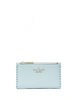 Kate Spade New York Leila Pebbled Leather Whipstitch Small Slim Bifold Wallet