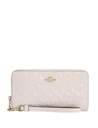 Coach Long Zip Around Wallet In Signature Leather