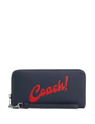 Coach Long Zip Around Wallet With Coach Graphic