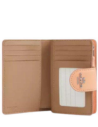 Coach Medium Corner Zip Wallet In Signature Jacquard