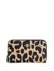 Coach Medium Id Zip Wallet With Leopard Print