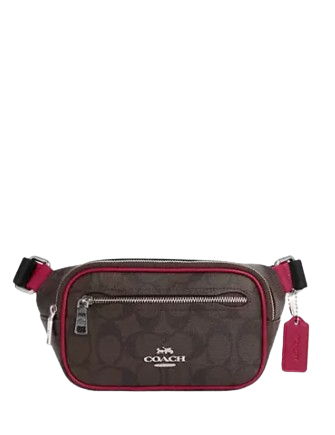 Coach Mini Belt Bag In Signature Canvas