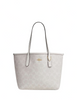 Coach Mini City Tote In Signature Canvas