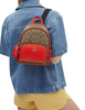 Coach Mini Court Backpack In Signature Canvas