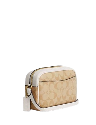 Coach Mini Jamie Camera Bag In Signature Canvas With Heart Print