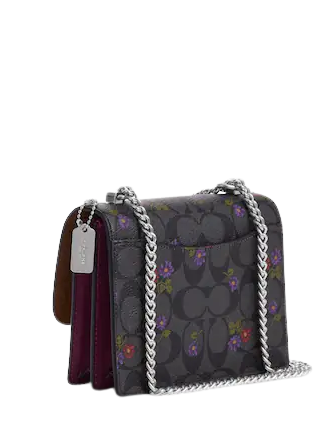 Coach Outlet Phone Wallet In Signature Canvas With Country Floral
