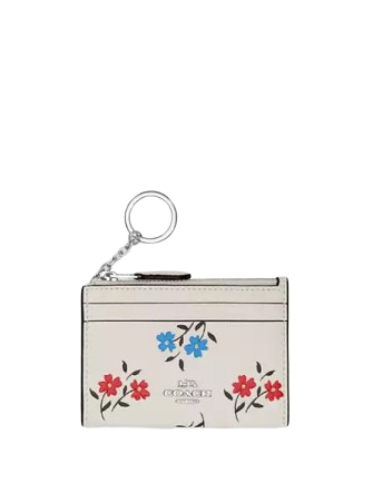 Coach Mini Skinny Id Case With Floral Print