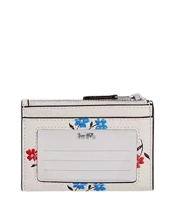 Coach Mini Skinny Id Case With Floral Print