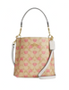 Coach Mollie Bucket Bag 22 In Signature Canvas With Heart Print