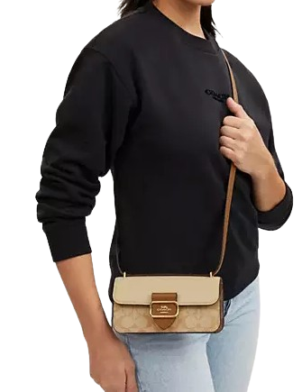 Coach Morgan Crossbody In Blocked Signature Canvas